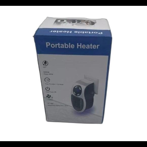 Portable Electric Heater with Remote 500watt Personal Heater White - Picture 2 of 4